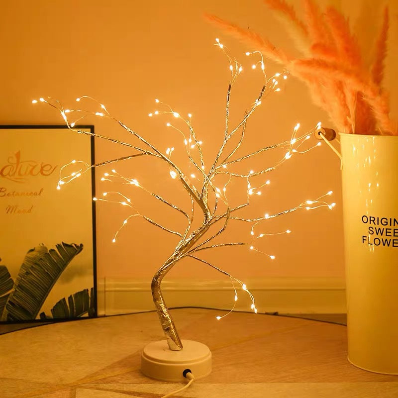 Nordische LED-Kupferdraht-Lampe, warmes Licht