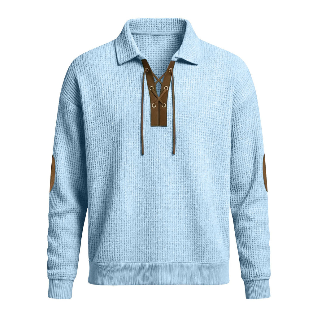 Herren Langarm-Sweatshirt, Unifarben