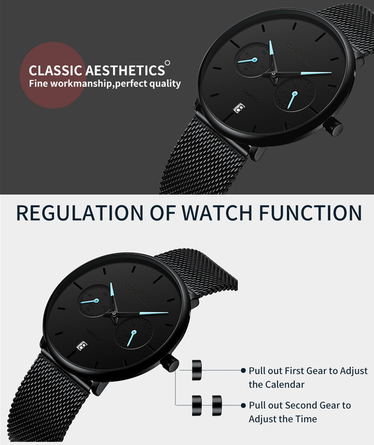 Sportuhr für Herren 42 mm – Bild 3 | LuxeStyle
