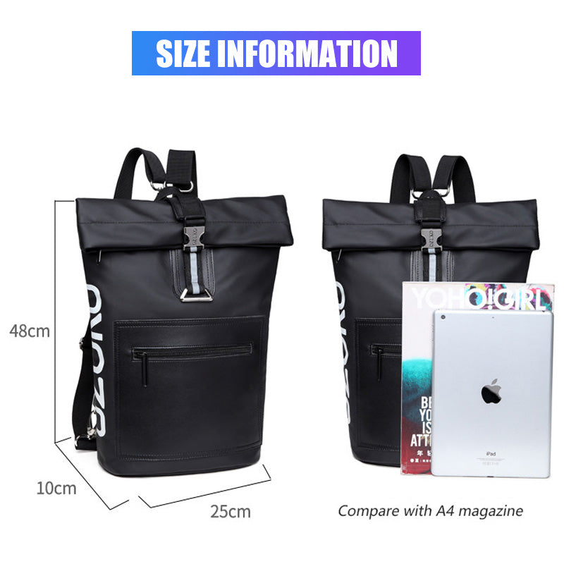 Grosses Oxford-Rucksack mit PVC-Mesh – Bild 3 | LuxeStyle