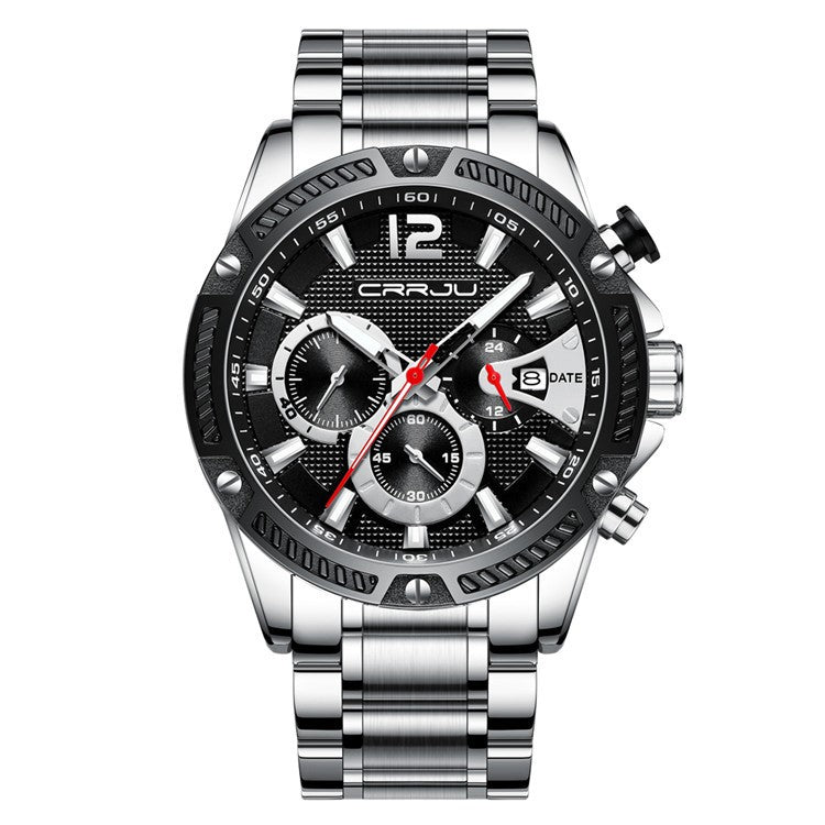 Herren-Sportuhr mit Edelstahlband | LuxeStyle