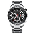 Herren-Sportuhr mit Edelstahlband | LuxeStyle
