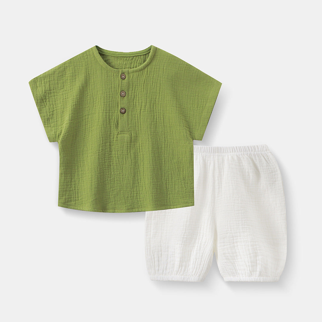 Baby-Set aus Baumwolle: Pullover & Shorts – Bild 4 | LuxeStyle