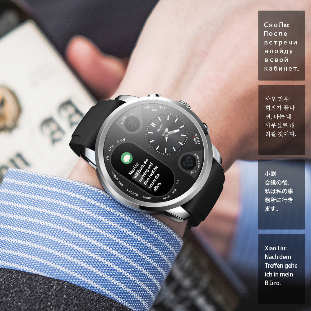 Smartwatch mit Dual-Zeitzonenanzeige – Bild 3 | LuxeStyle