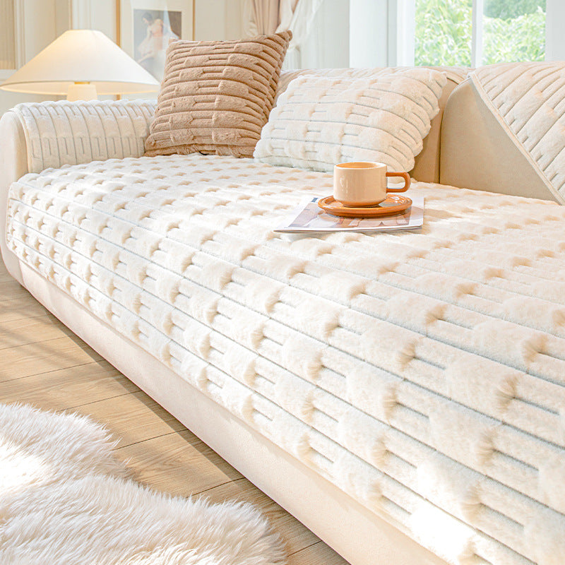 Hasenplüsch Sofa-Kissen Winter-Fleece – Bild 6 | LuxeStyle