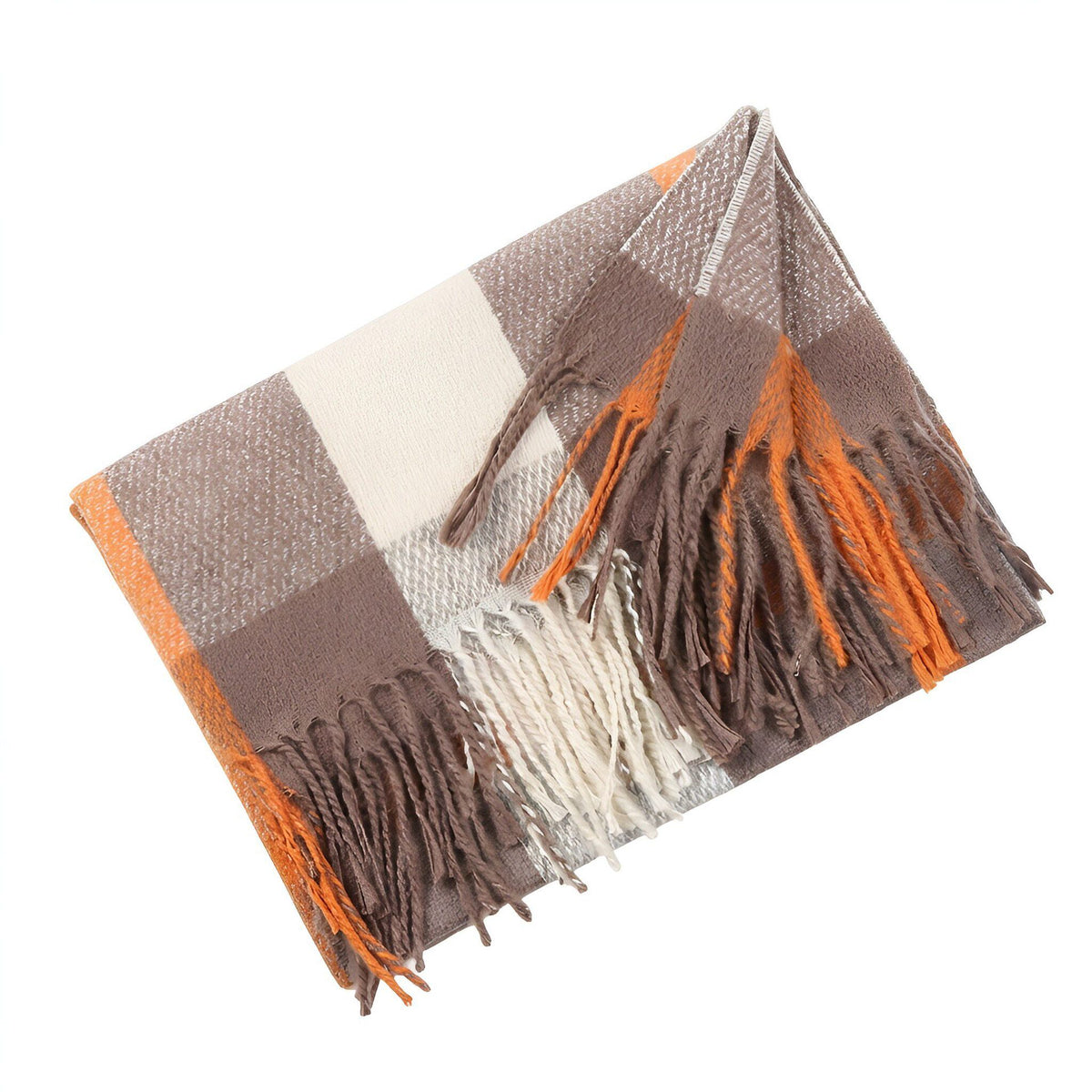 Taschenschal mit grossem Karomuster – Bild 14 | LuxeStyle