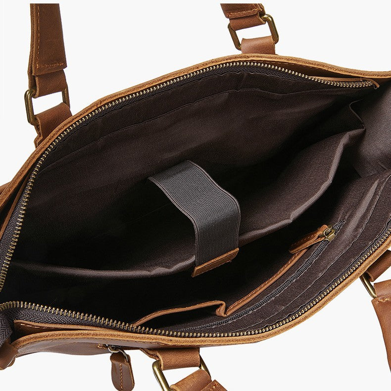 Vintage Businesstasche aus Rindsleder