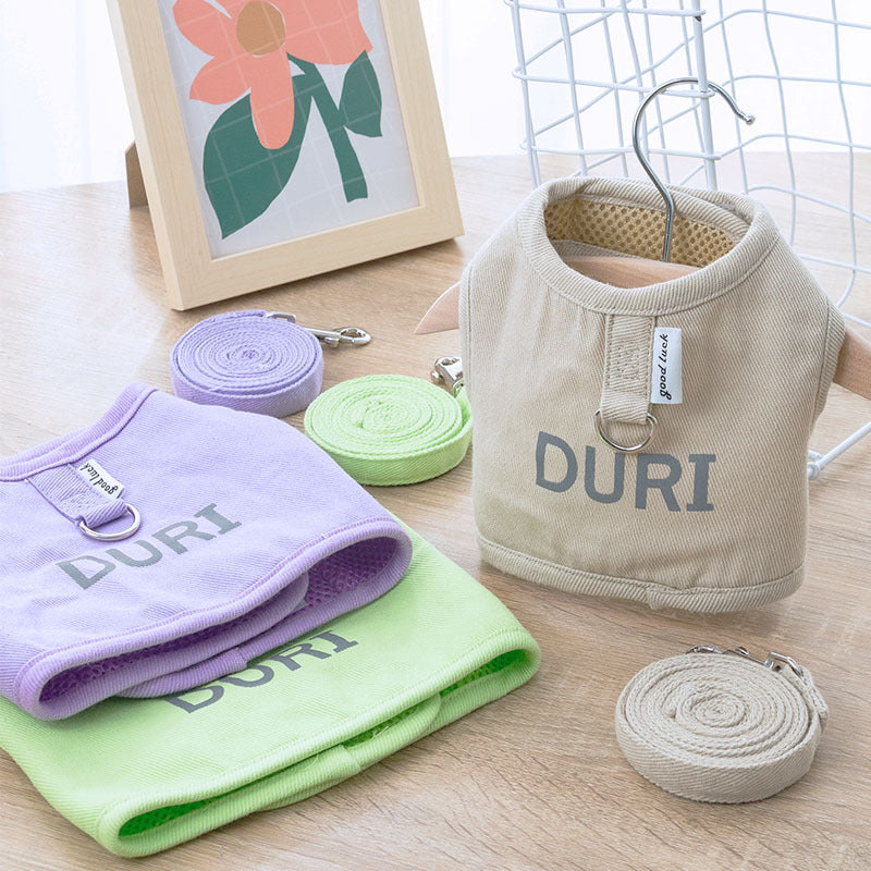 Hundegeschirr-Set aus Webstoff mit Leine – Bild 6 | LuxeStyle