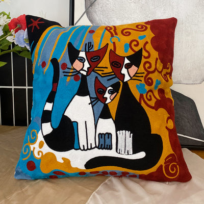Besticktes Kissen Picasso Abstrakt