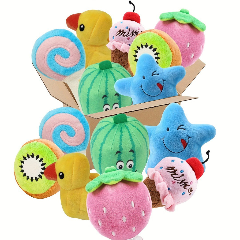 7-teiliges Plüsch-Welpenspielzeug-Set mit Sound