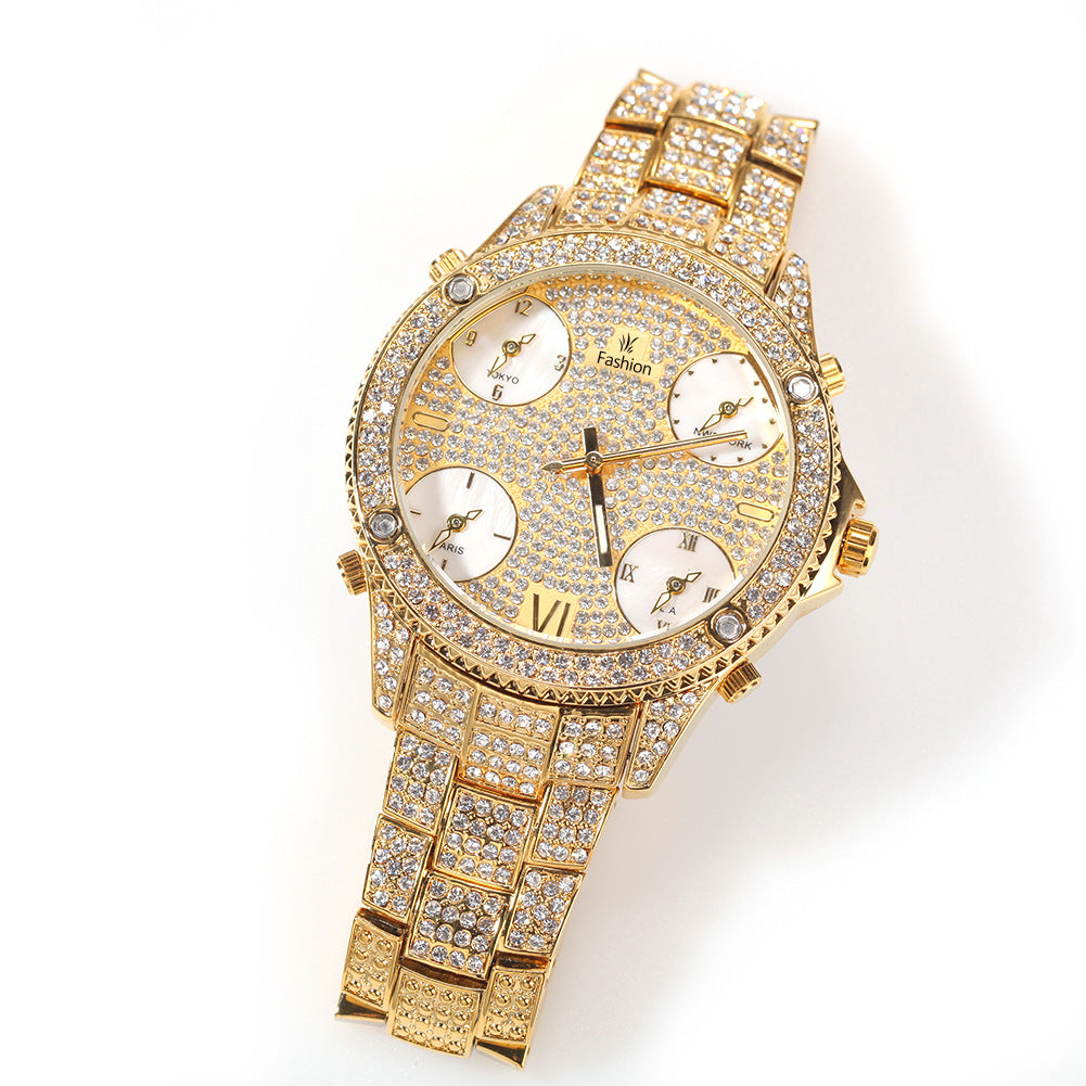 Hip-Hop Herrenuhr mit grossem Zifferblatt | LuxeStyle