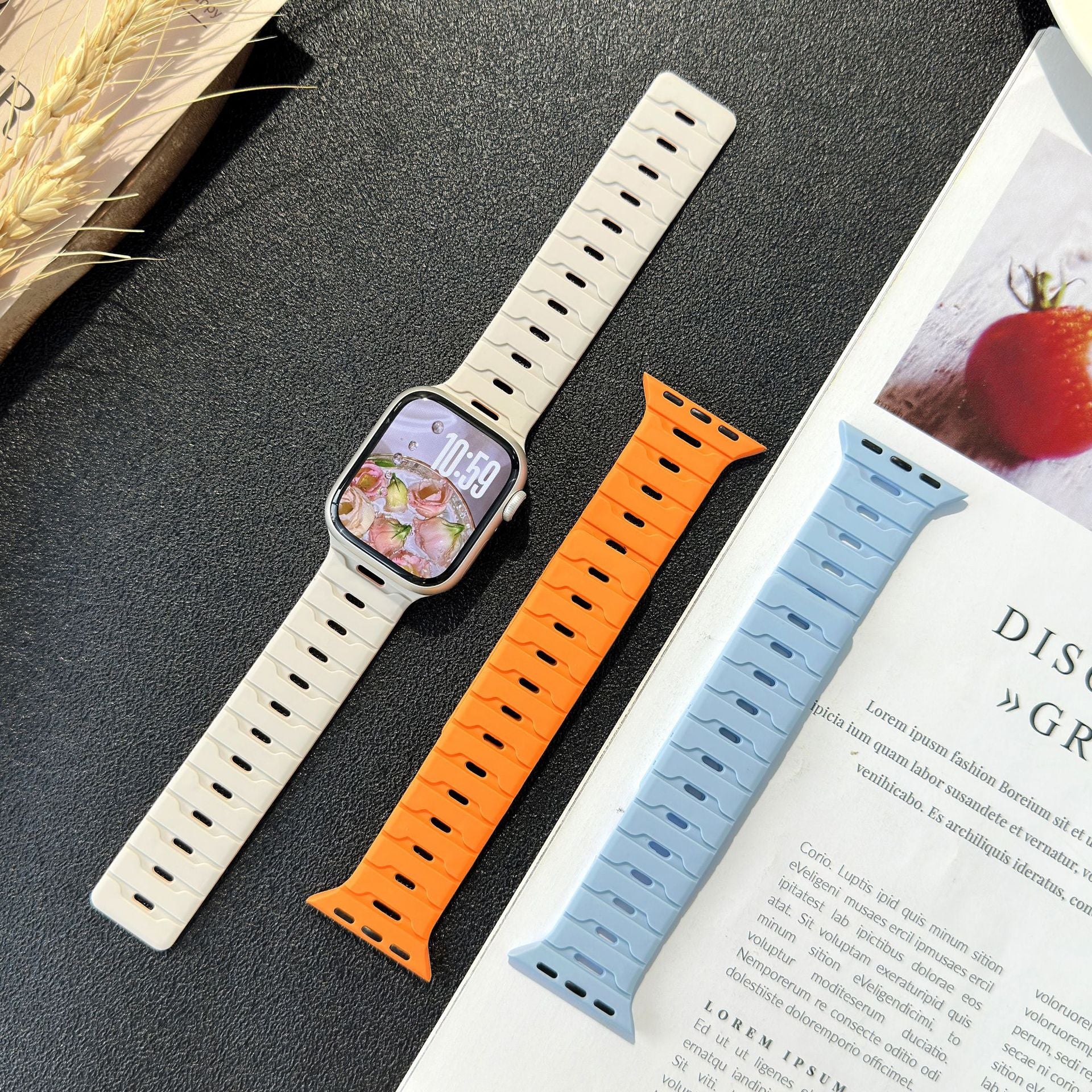 Magnetisches Silikonarmband für Apple Watch