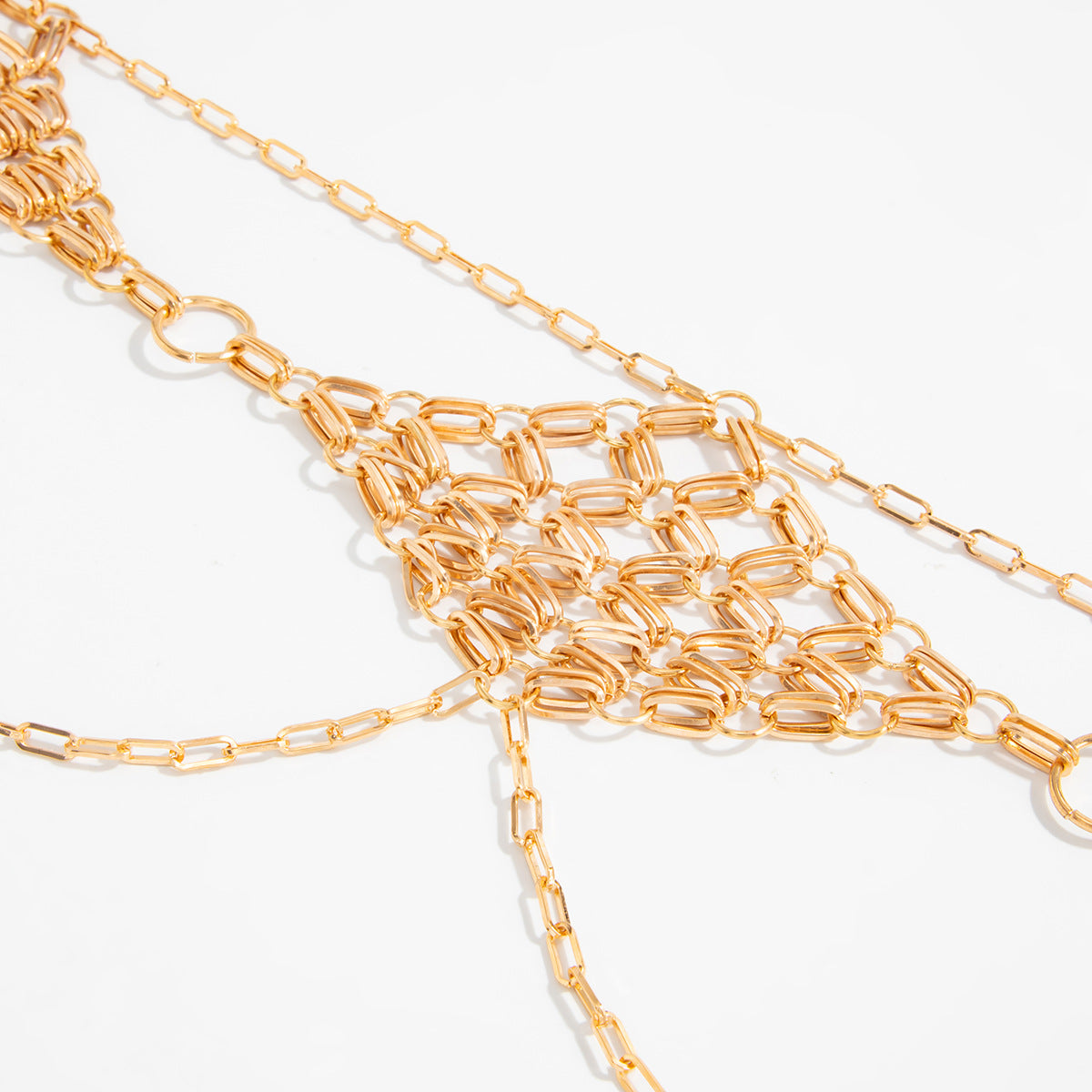 Retro Metall Diamond Taillenkette