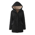 Schwarzer Daunen‑Coat mit Kapuze – Bild 7 | LuxeStyle