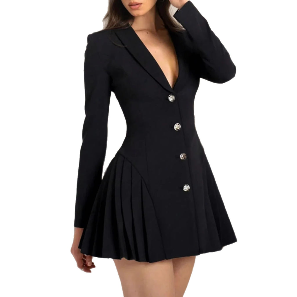 Elegantes Damen Herbst-/Winterkleid