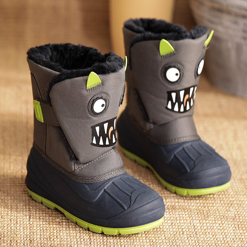 Warme Kinder-Schneestiefel mit Cartoon-Motiven
