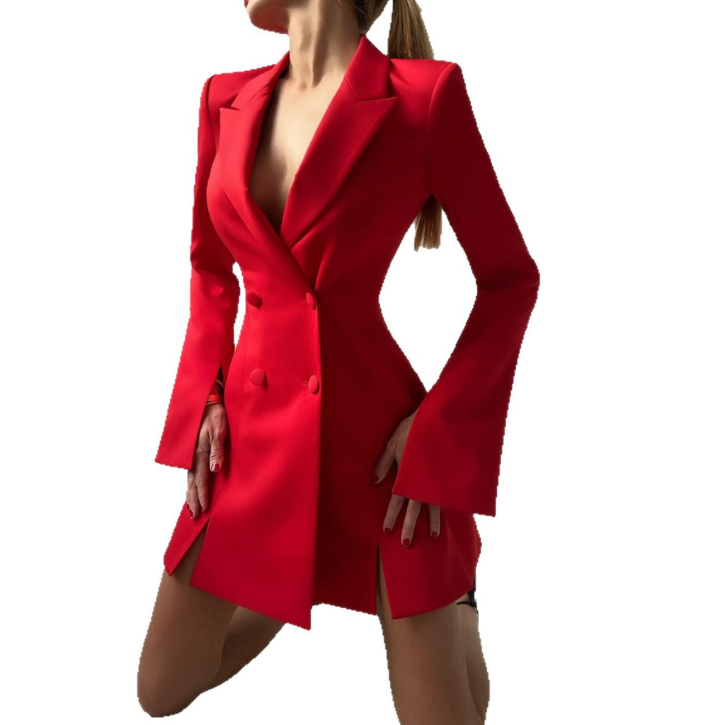 Taillierter Blazer mit doppelreihiger Knopfleiste – Bild 5 | LuxeStyle