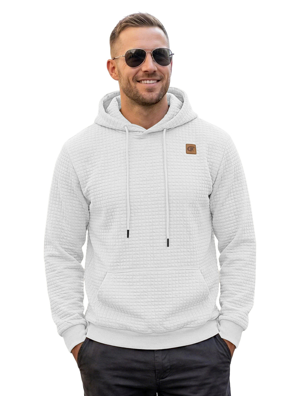 Herren-Sweatshirt elastisch jacquard