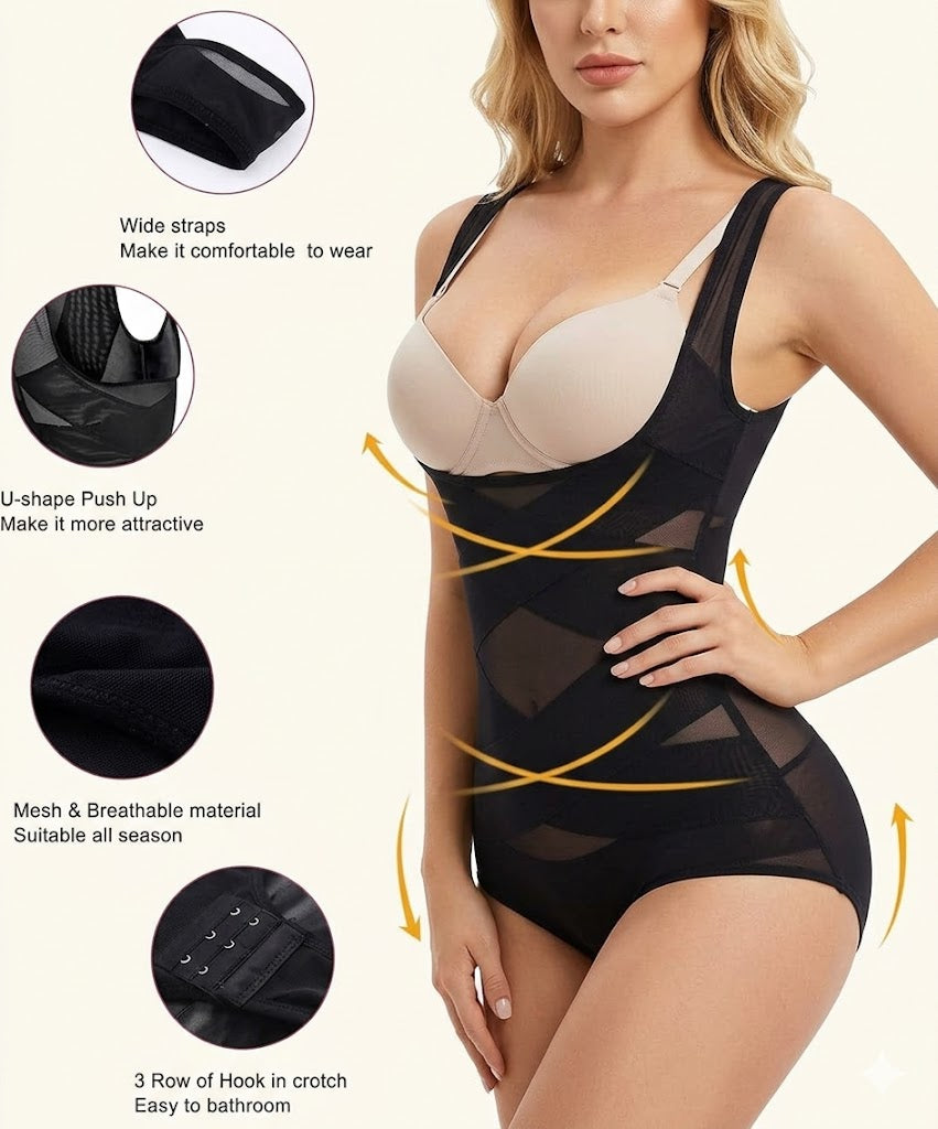 Shapewear Bodysuit mit Bauchkontrolle & Po-Former