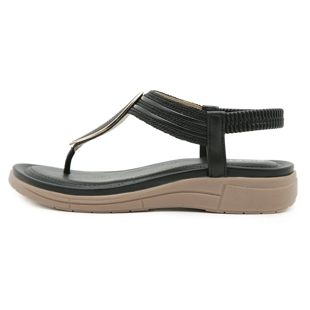 Bequeme runde Flats für Strandferien