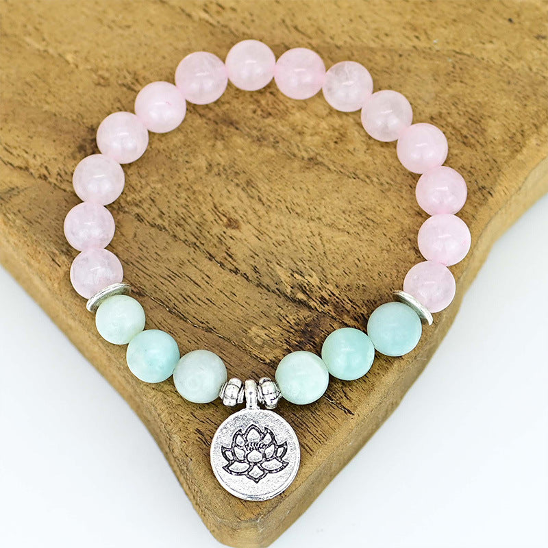 Rosenquarz-Lotus-Armband – Bild 5 | LuxeStyle