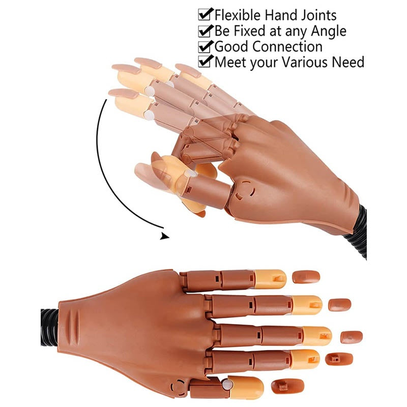 Nail-Art-Set «Übungshand» + 300 Tips