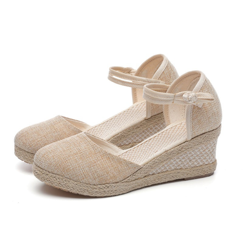 Keile Sandalen mit Fesselriemchen – Bild 19 | LuxeStyle
