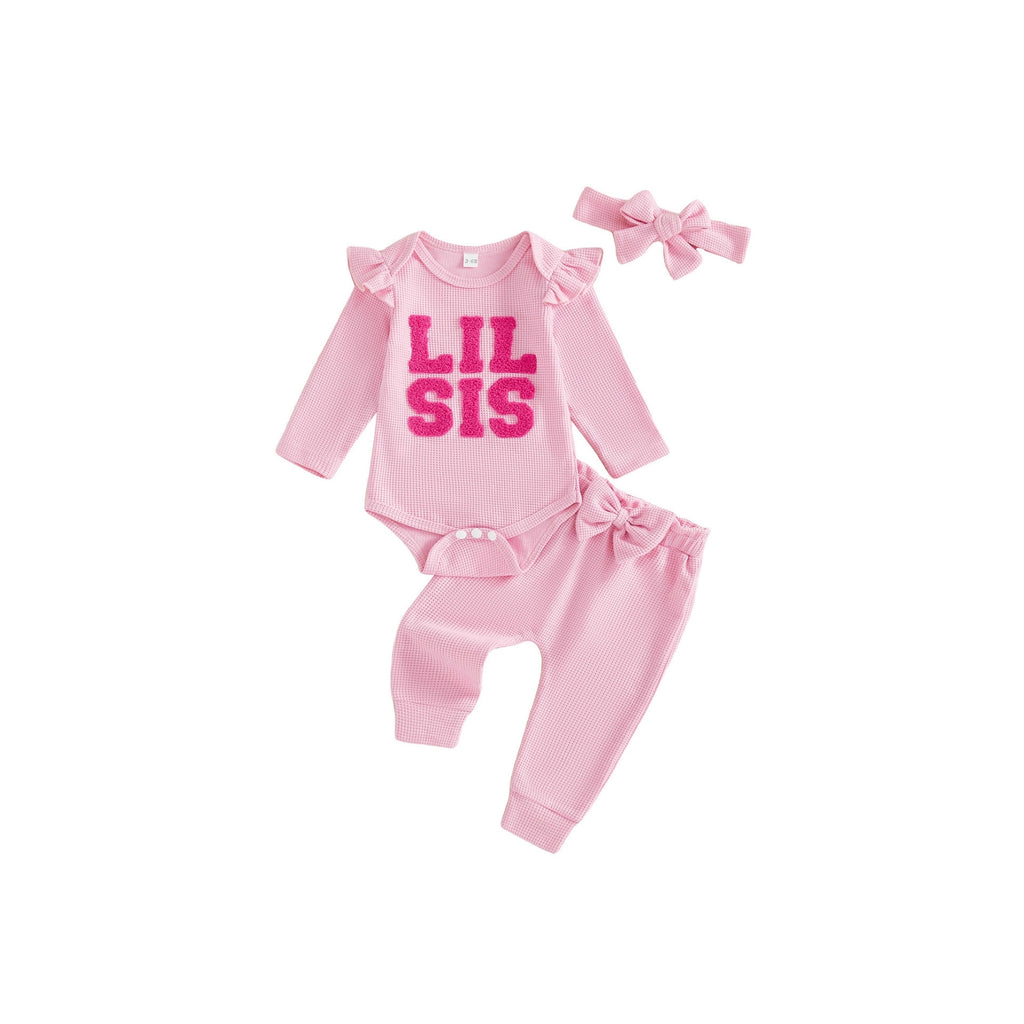 Baby Waffelstrick-Set (3-teilig) · 3 Stück – Bild 5 | LuxeStyle