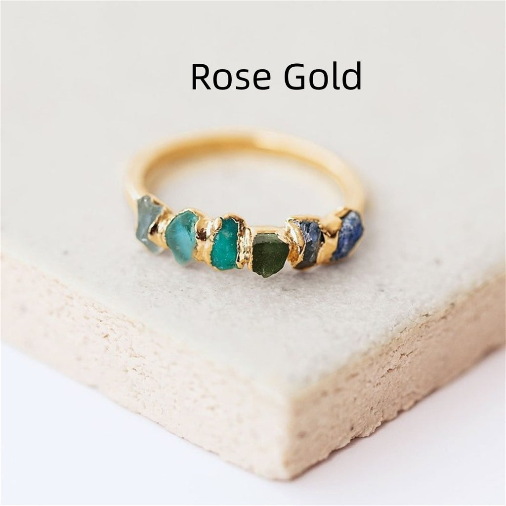 Muttertags-Ring mit Rohstein