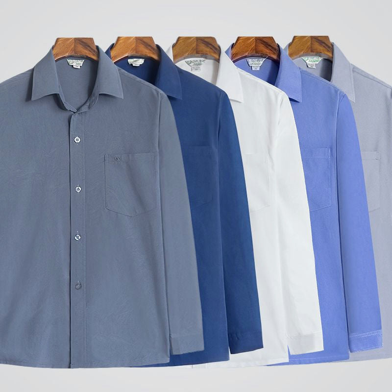 Lässiges Langarmhemd für Herren – Bild 5 | LuxeStyle