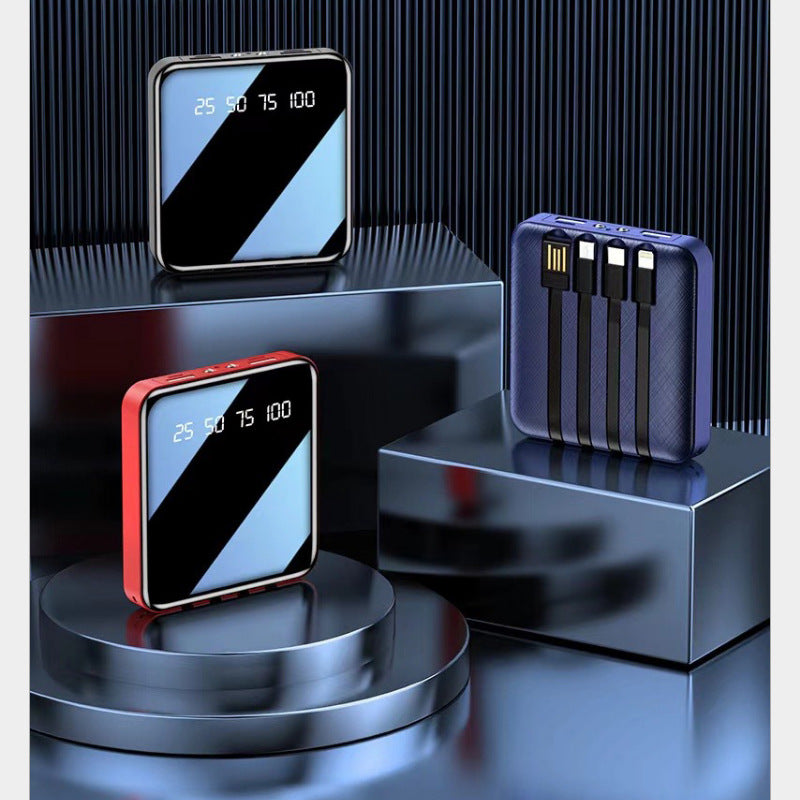 Powerbank mit Spiegel und LED-Anzeige