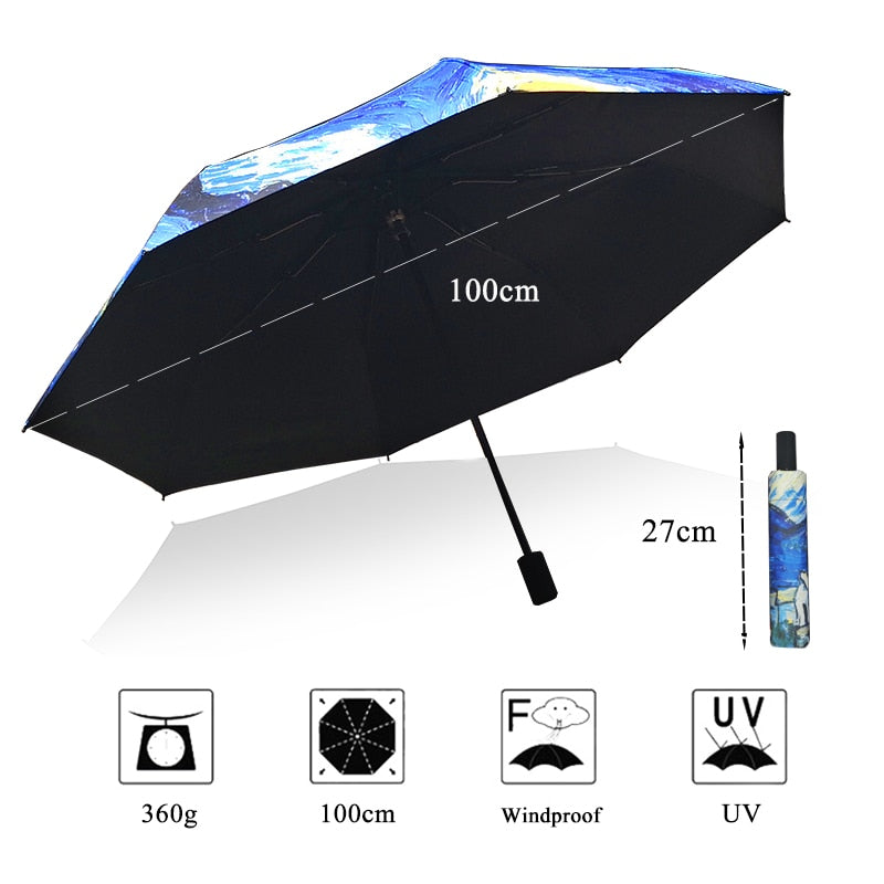 Van Gogh Ölgemälde Regenschirm | LuxeStyle