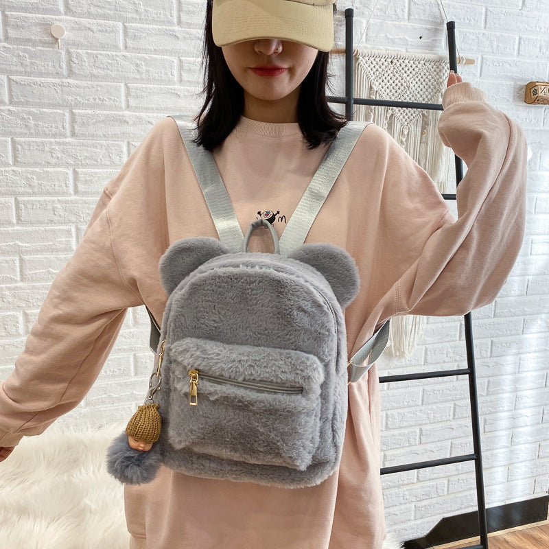 Plüsch-Rucksack mit Hasenohren für Kinder