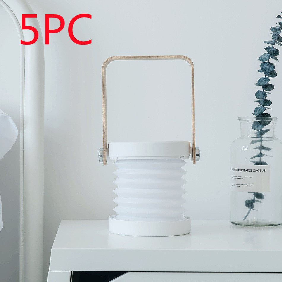Faltbare LED-Nachtlichtlampe, Berührungsempfindlich, Dimmbar & USB-Lad