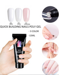Polygel-Set mit 3 Farben und Dual Tips