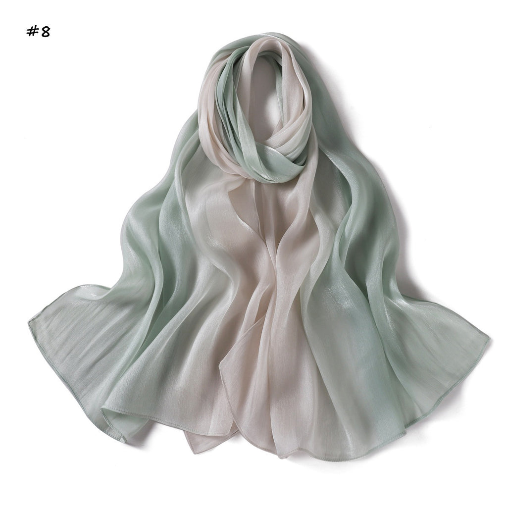 Farbverlauf Satin Crinkle Schal