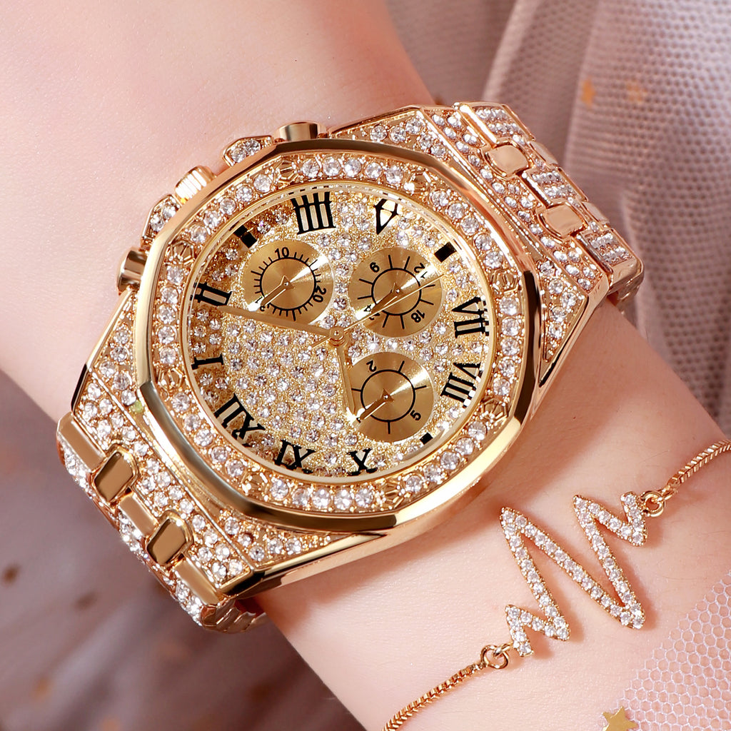 Armbanduhr mit grossem Zifferblatt