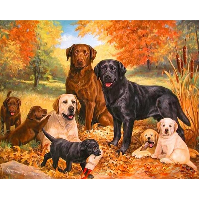 Malen nach Zahlen – Hundefamilie – Bild 4 | LuxeStyle