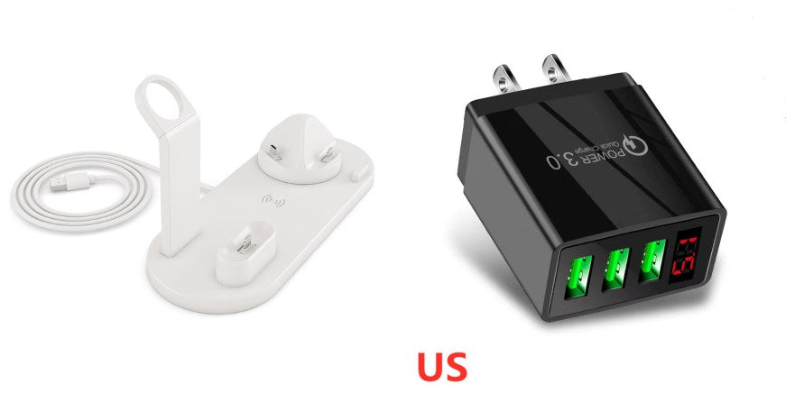 4-in-1 Wireless Ladestation mit Schnellladefunktion