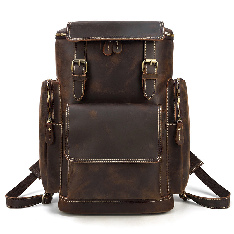 Mannlicher Lederrucksack aus Rinderhaut – Bild 5 | LuxeStyle