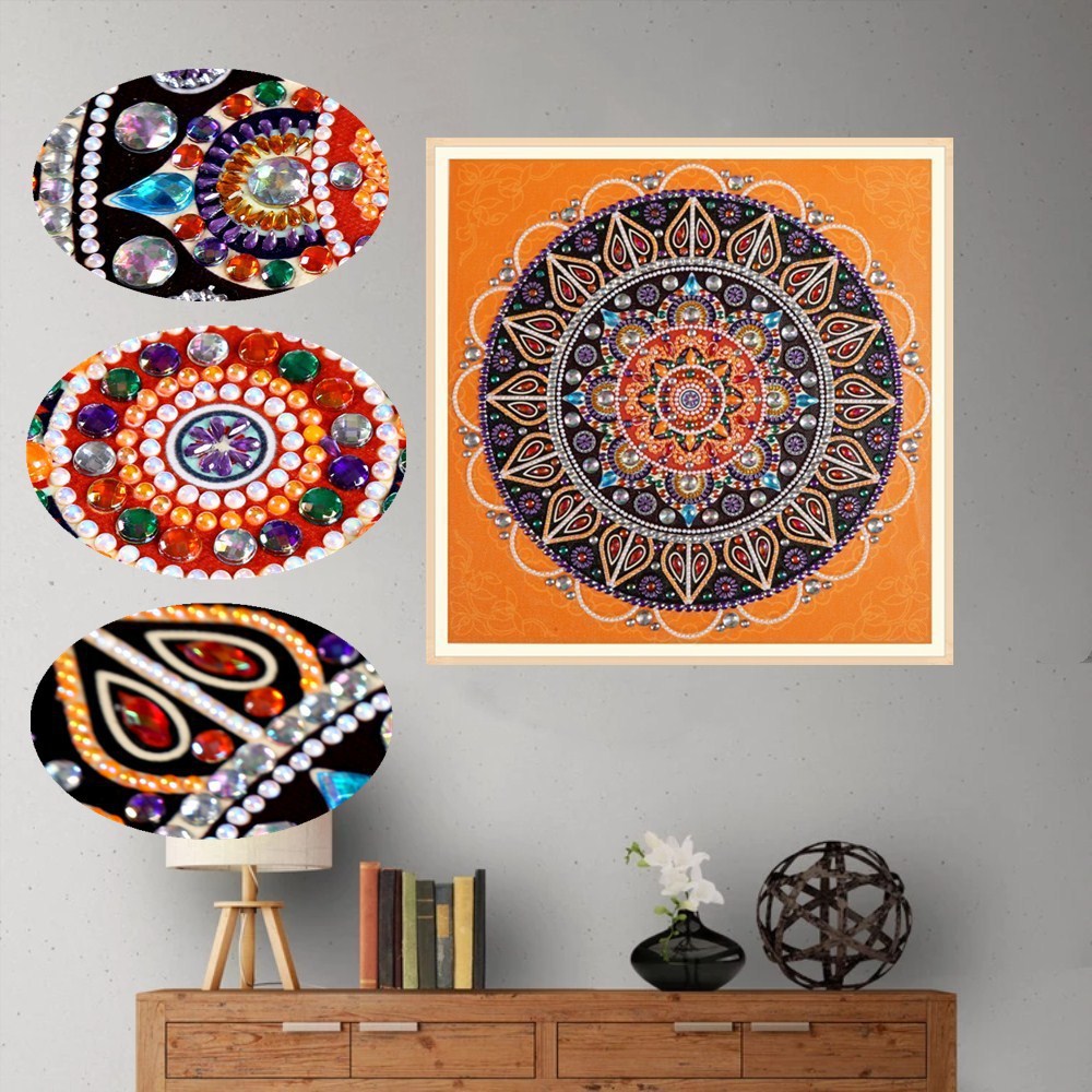 Oranges Mandala Diamond Painting – Bild 4 | LuxeStyle