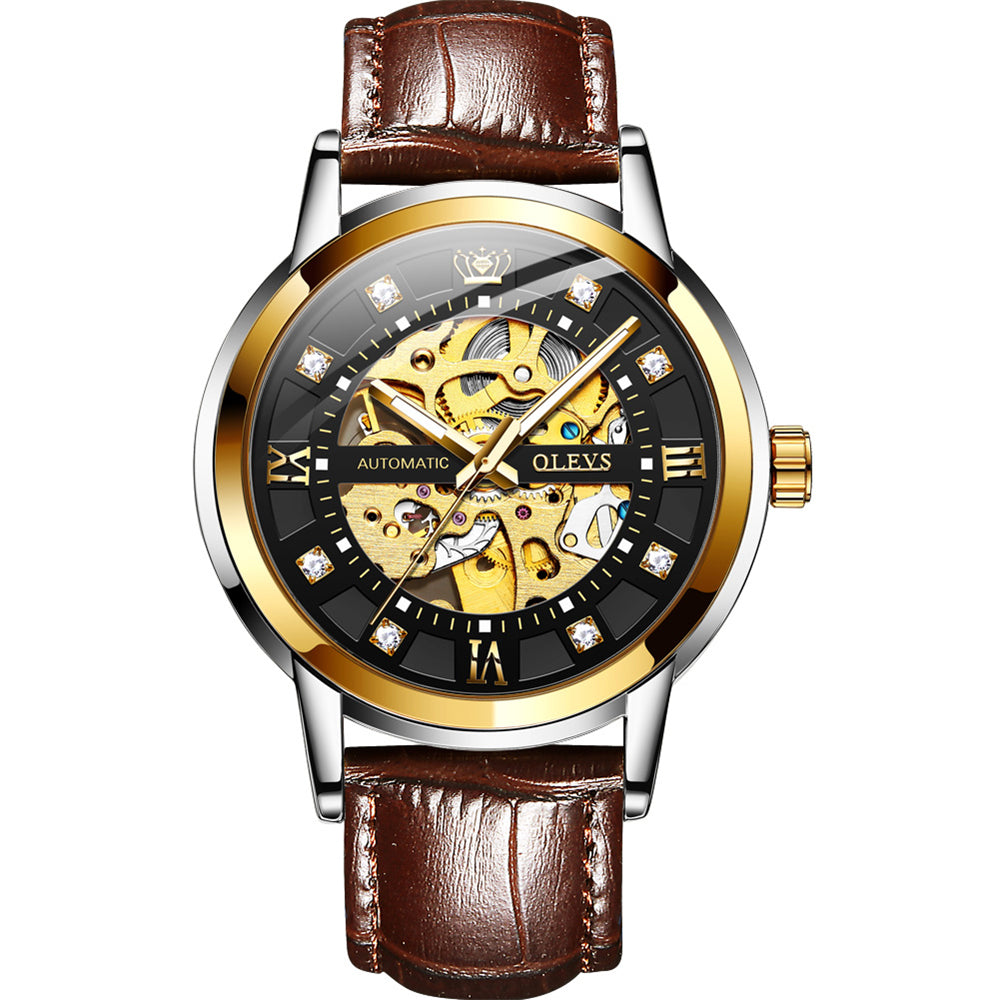 OLEVS Mechanische Armbanduhr mit Nachtlicht | LuxeStyle