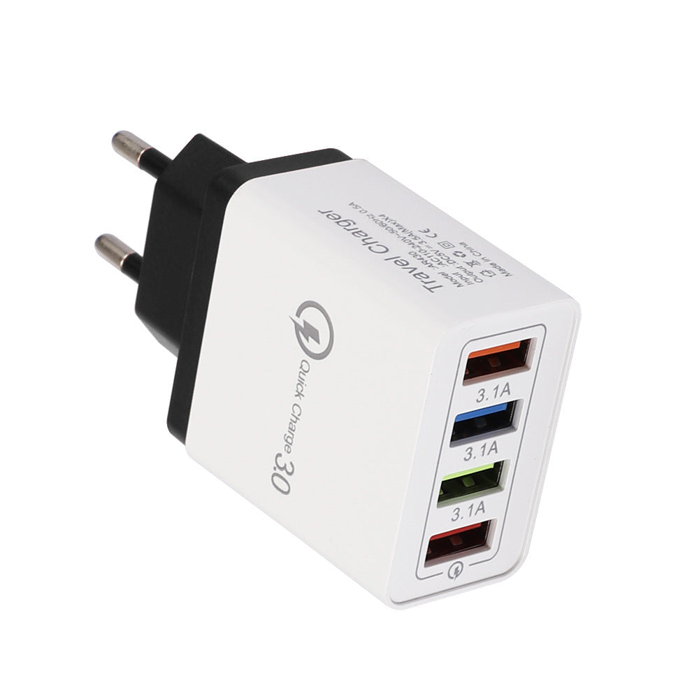USB-Ladegerät mit 4 Ports und Quick Charge 3.0