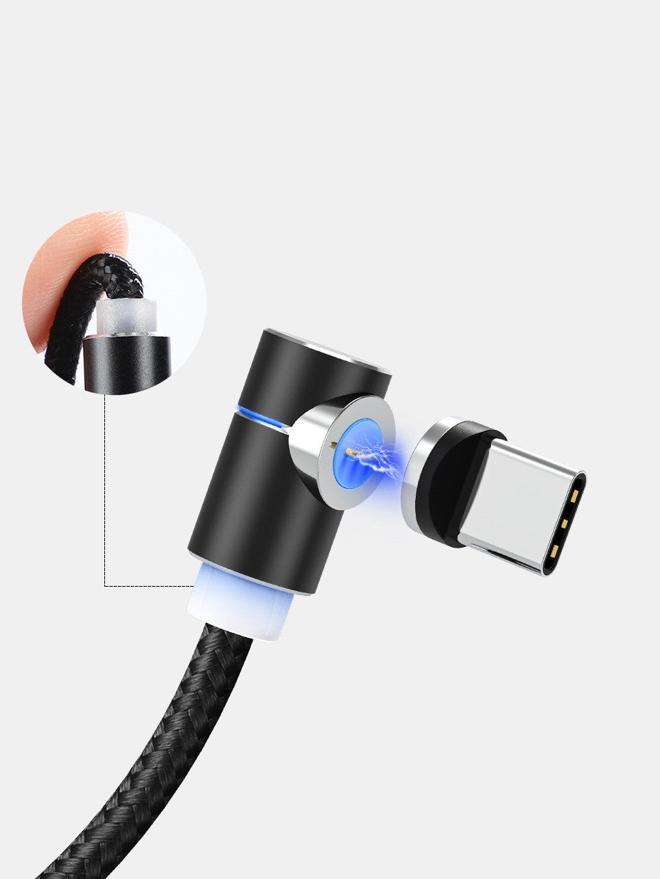 Magnetisches LED-Ladekabel für USB-C & iPhone