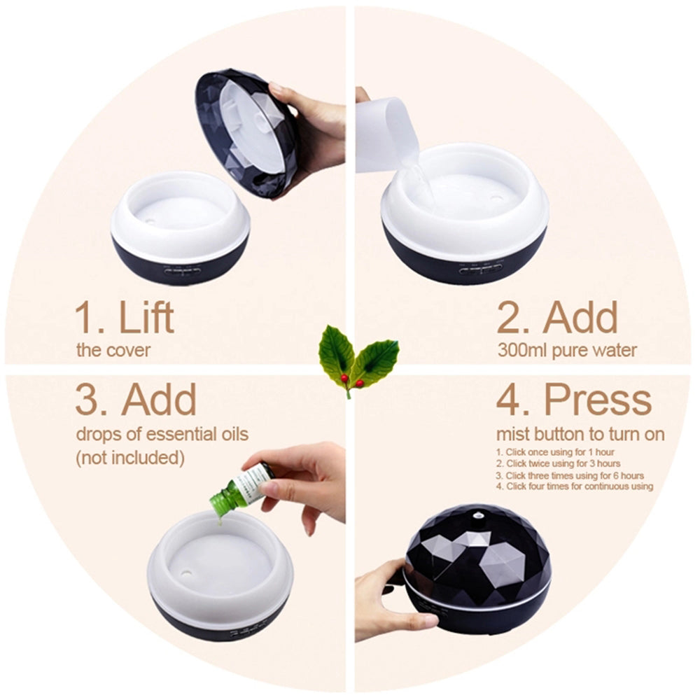 Ultraschall Aroma Diffusor mit Nachtlicht – Bild 2 | LuxeStyle