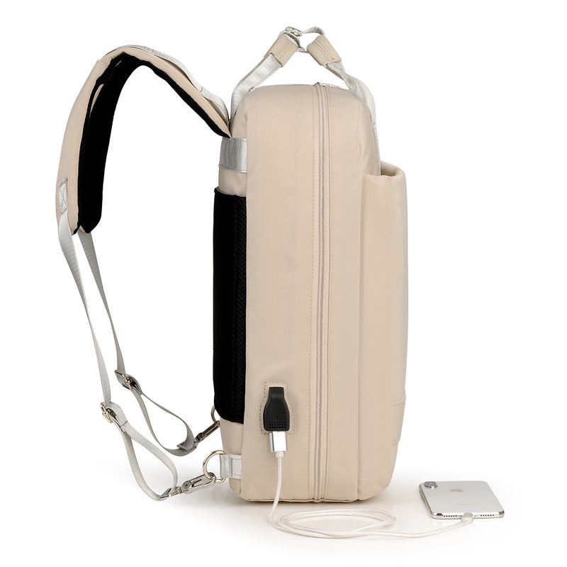 Grosser Laptop-Rucksack aus wasserdichtem Oxford – Bild 3 | LuxeStyle