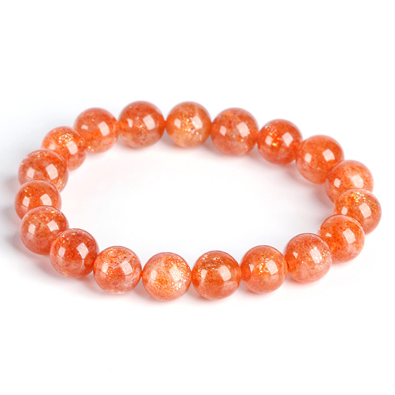 Armband Goldener Sonnenstein Orange-Rot