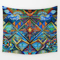 Geometrischer Wandteppich mit Mandala-Muster | LuxeStyle