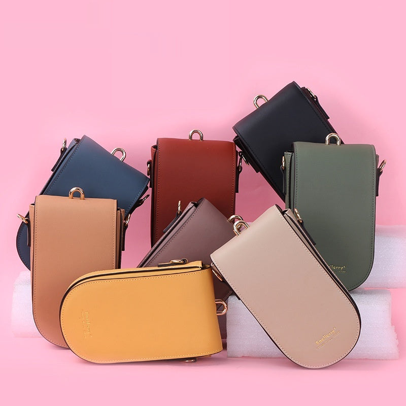 Handtasche für Handy – Einfarbig, PU-Leder – Bild 4 | LuxeStyle