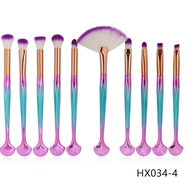 Make-up Pinselset «The Shell» mit 10 Pinseln – Bild 7 | LuxeStyle